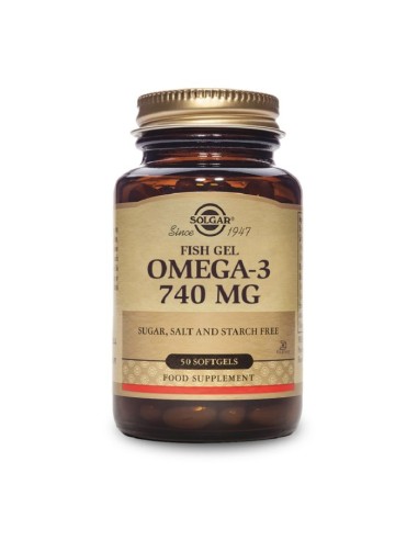 Fish Gel Omega-3 740 mg - 50 Cápsulas blandas