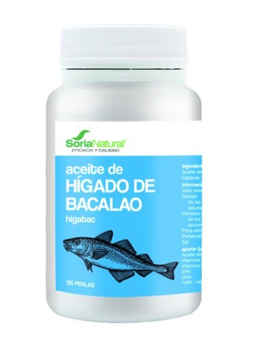 Higabac aceite hígado bacalao 125 perlas