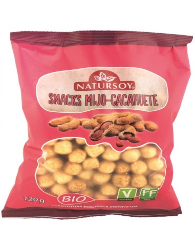 Snack de mijo y cacahuete Bio Vegan